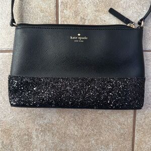 Kate Spade Black Glitter Crossbody Bag